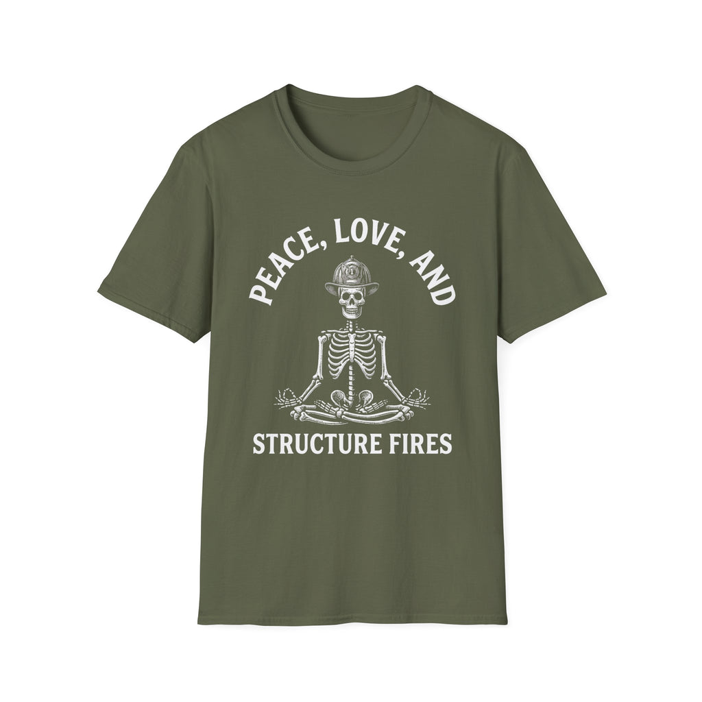 Peace, Love, and Structure Fires T-Shirt