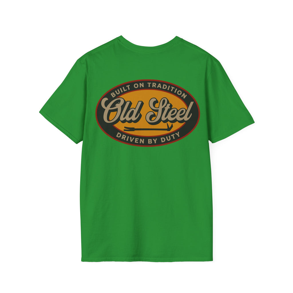 Old Steel Logo T-Shirt — Vintage Eagle 'Old Steel' Graphic Tee