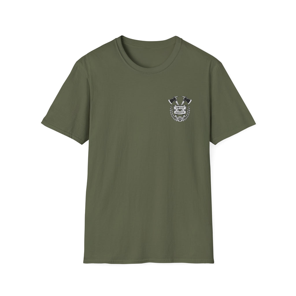 Sweat Equity Crossed Axes Graphic T-Shirt