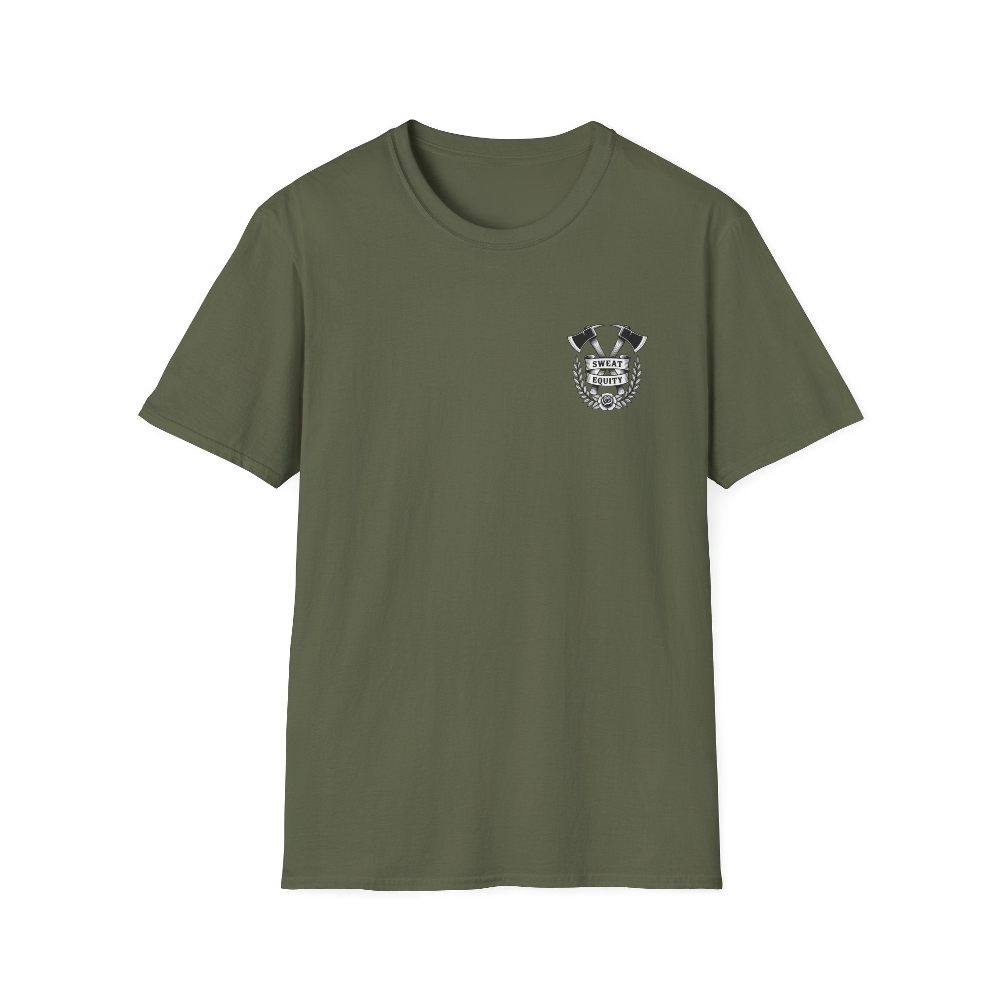 Sweat Equity Crossed Axes Graphic T-Shirt