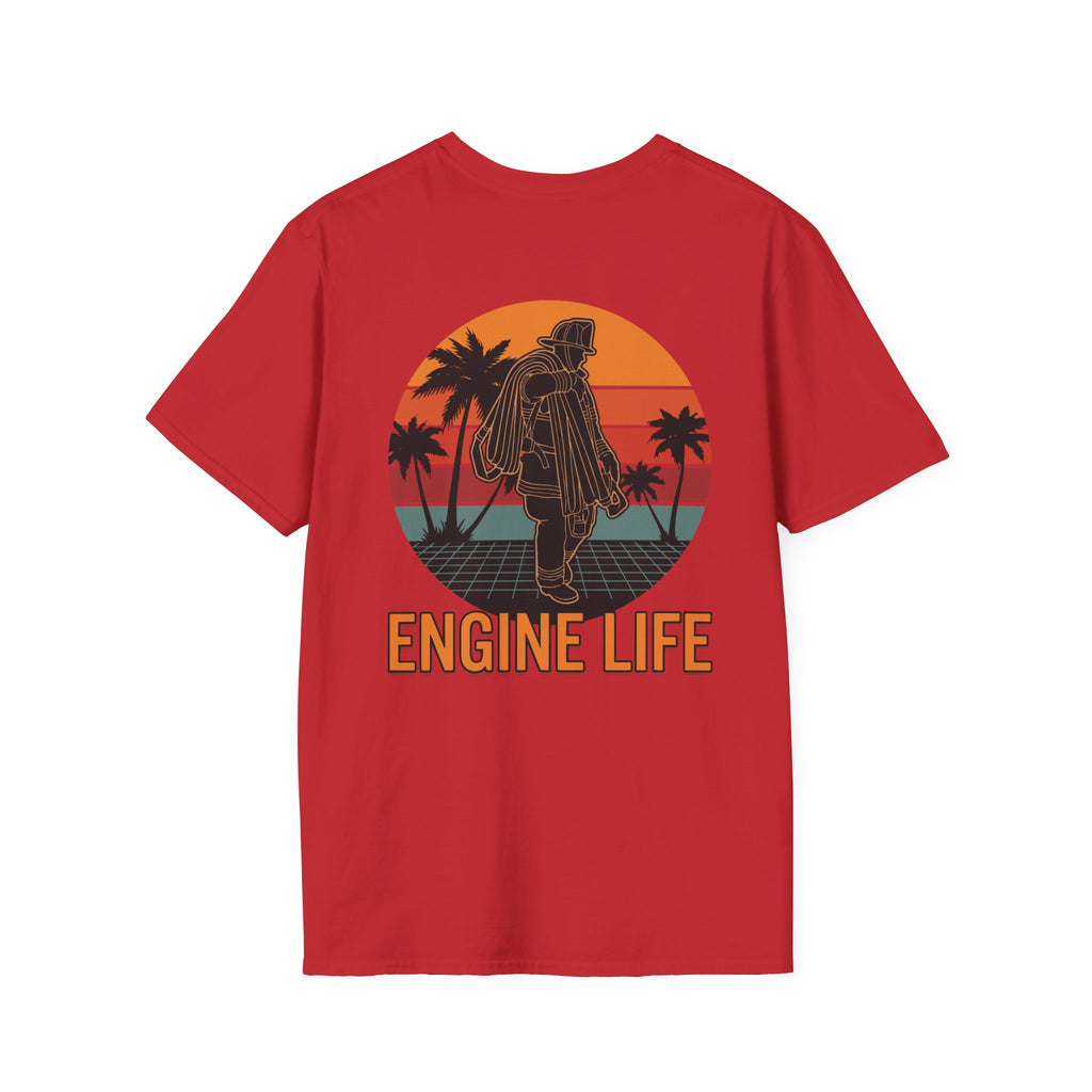 Engine Life Retro Graphic T-Shirt