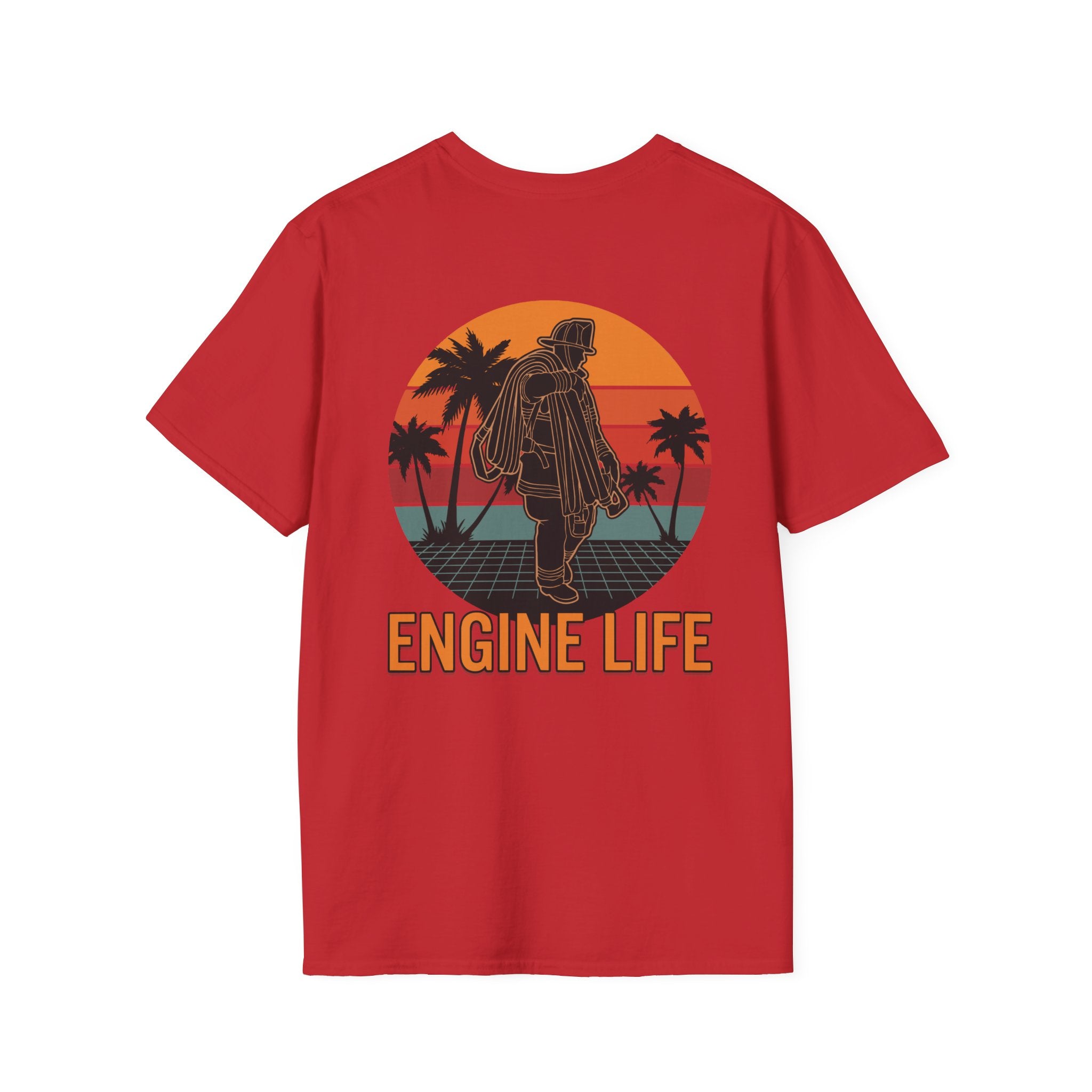 Engine Life Retro Graphic T-Shirt
