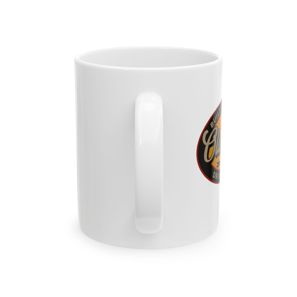 Old Steel Ceramic Mug – "Built on Tradition, Driven by Duty"