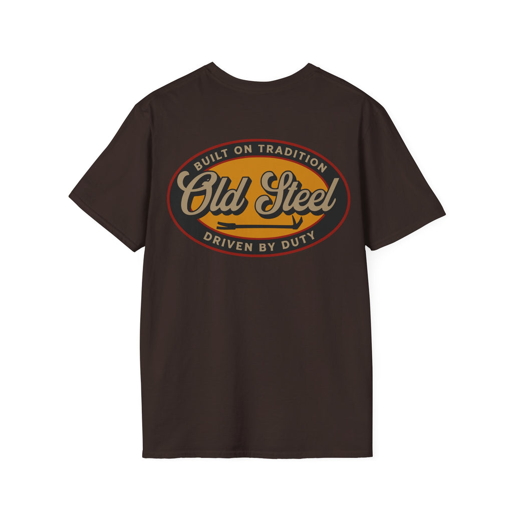 Old Steel Logo T-Shirt — Vintage Eagle 'Old Steel' Graphic Tee