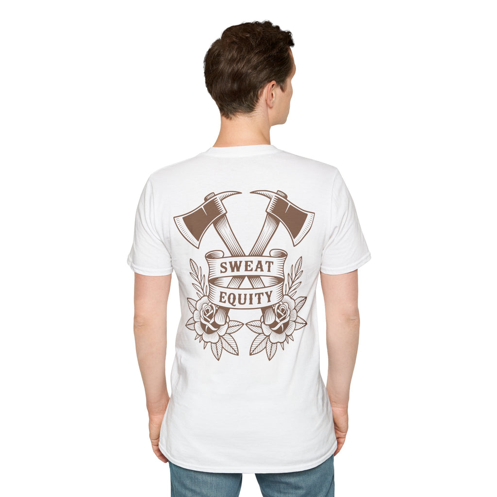 Sweat Equity Crossed Axes Graphic T-Shirt