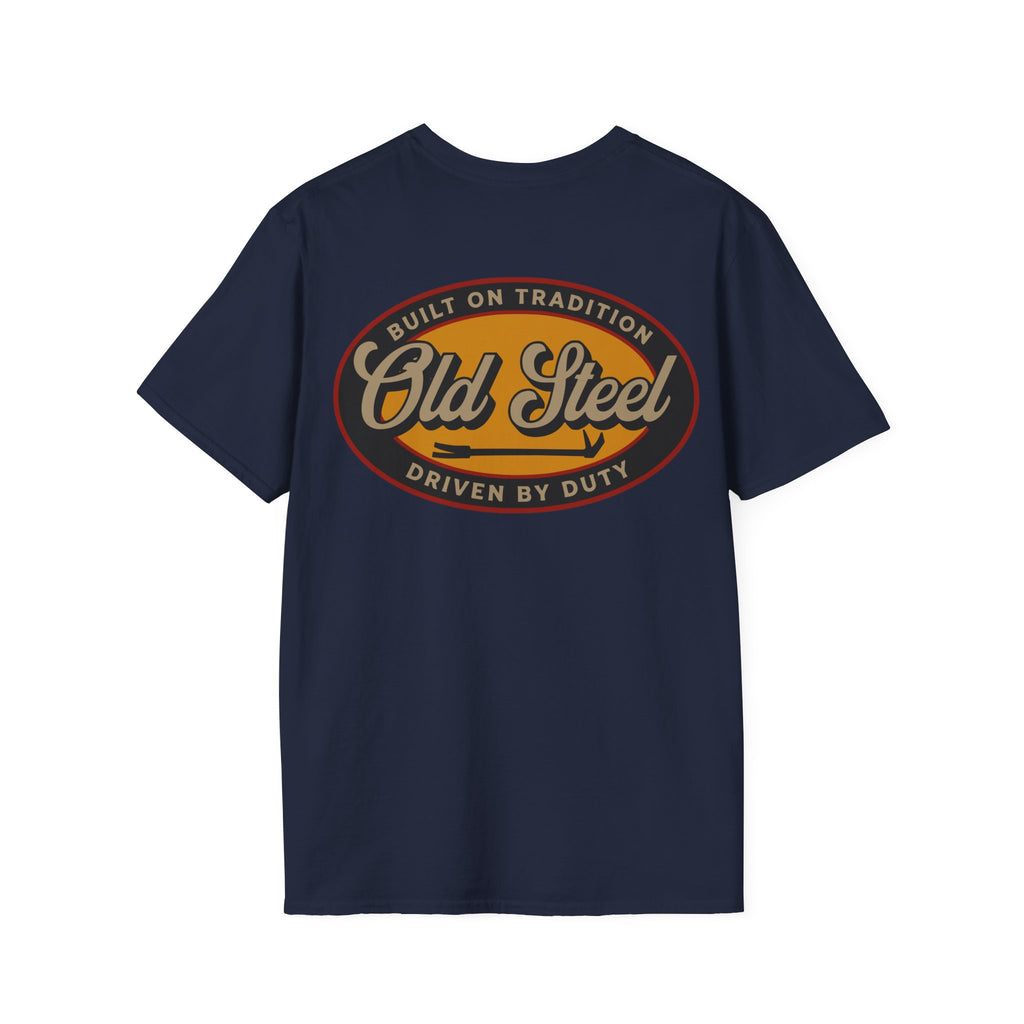 Old Steel Logo T-Shirt — Vintage Eagle 'Old Steel' Graphic Tee