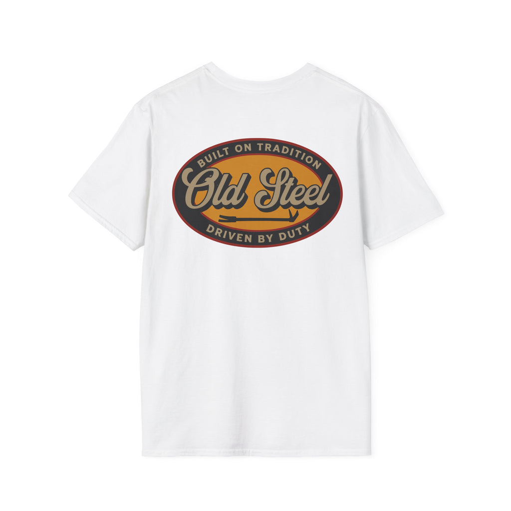 Old Steel Logo T-Shirt — Vintage Eagle 'Old Steel' Graphic Tee