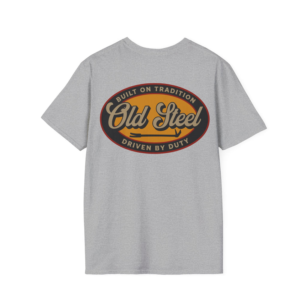 Old Steel Logo T-Shirt — Vintage Eagle 'Old Steel' Graphic Tee