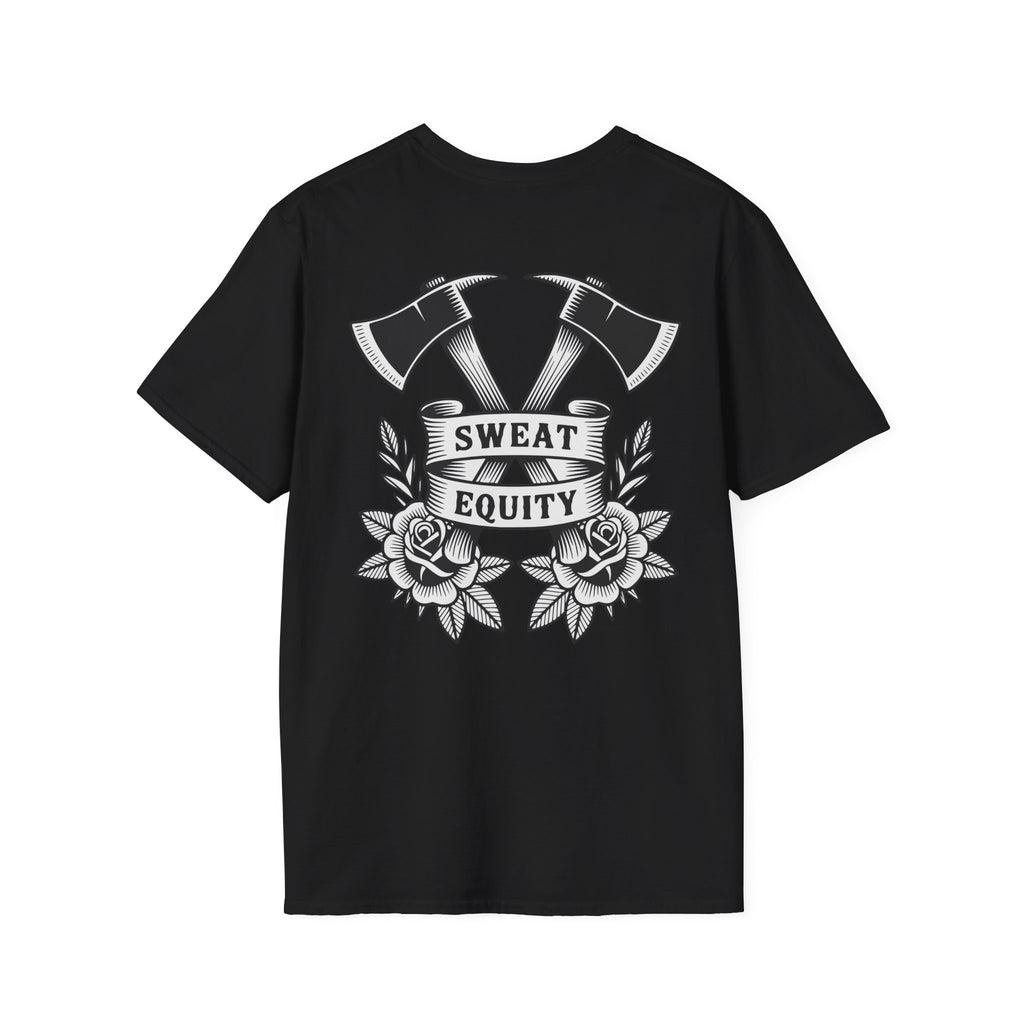 Sweat Equity Crossed Axes Graphic T-Shirt