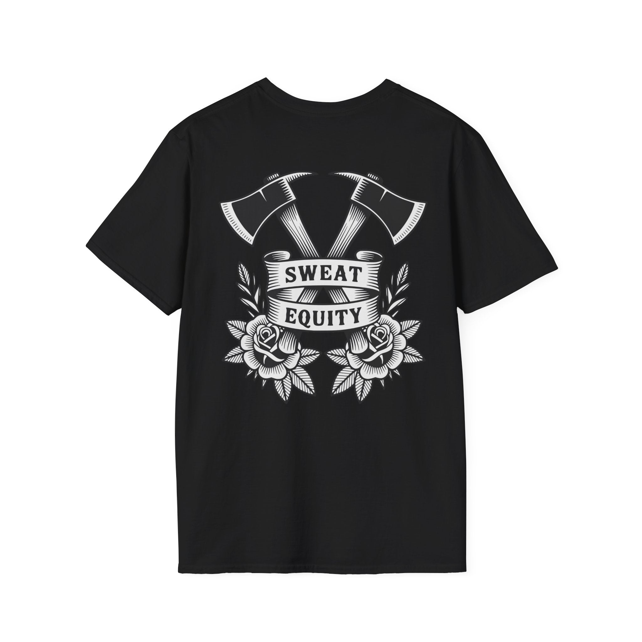 Sweat Equity Crossed Axes Graphic T-Shirt