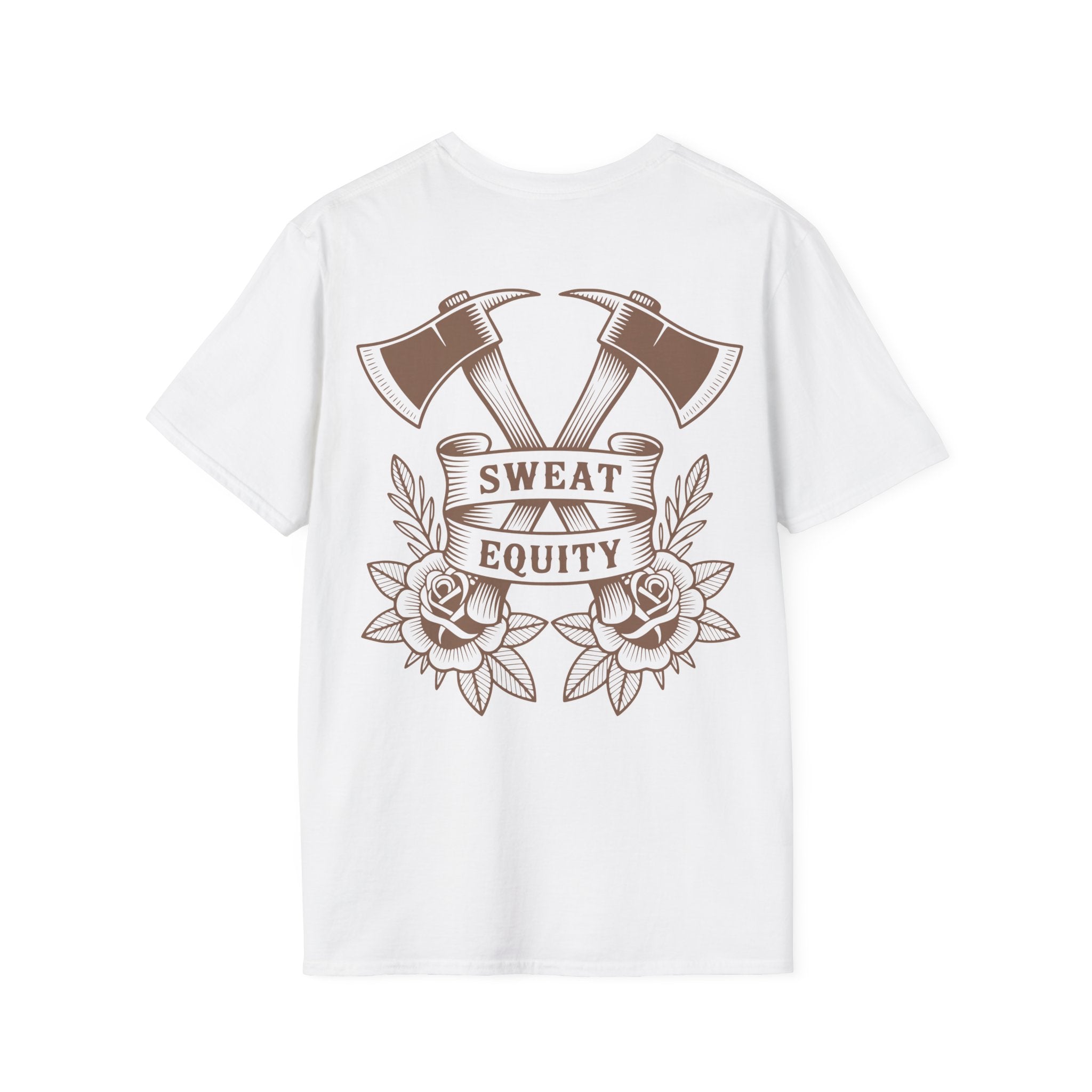 Sweat Equity Crossed Axes Graphic T-Shirt