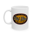 Old Steel Ceramic Mug – "Built on Tradition, Driven by Duty"
