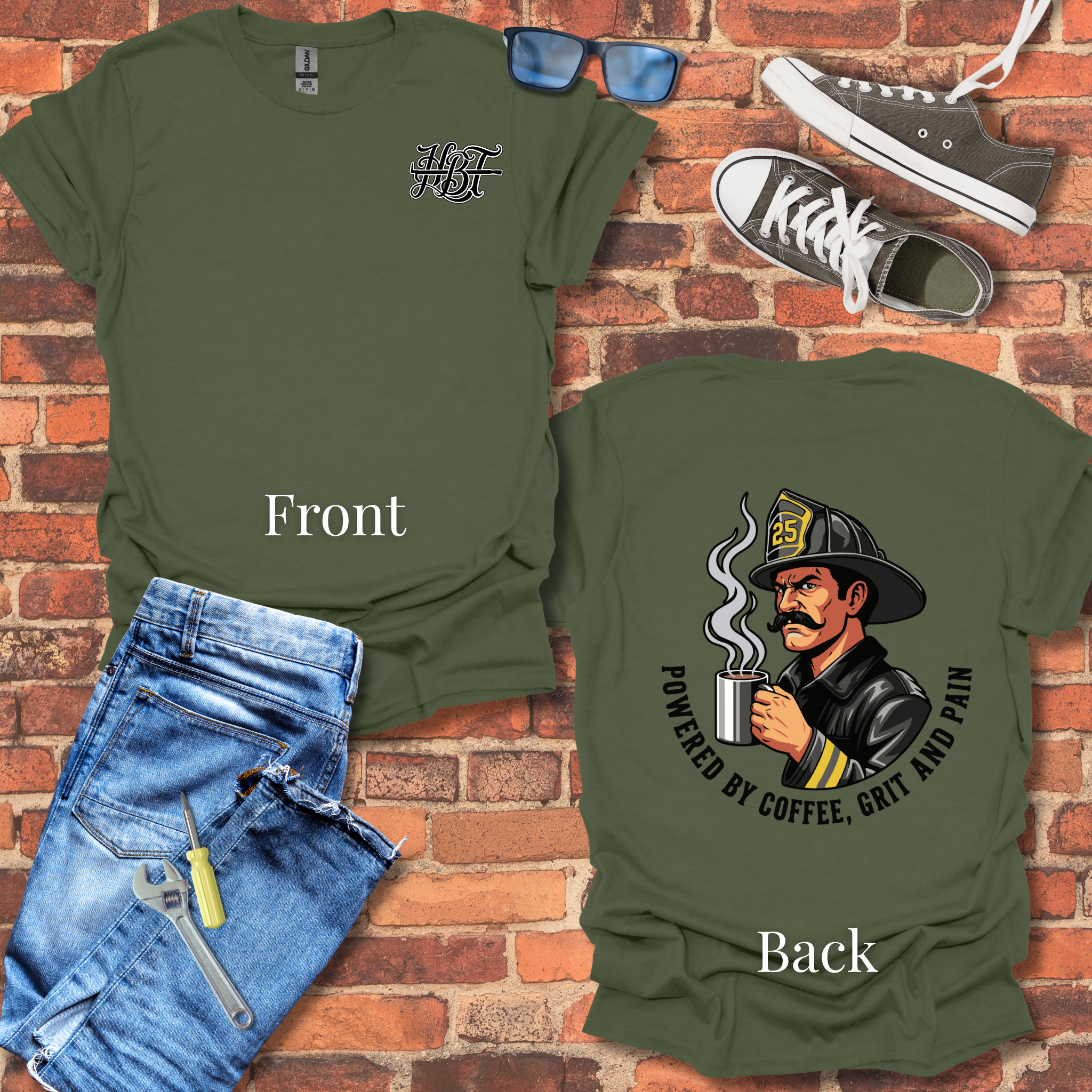 Coffee, Grit and Pain T-Shirt