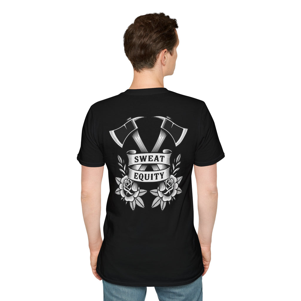Sweat Equity Crossed Axes Graphic T-Shirt