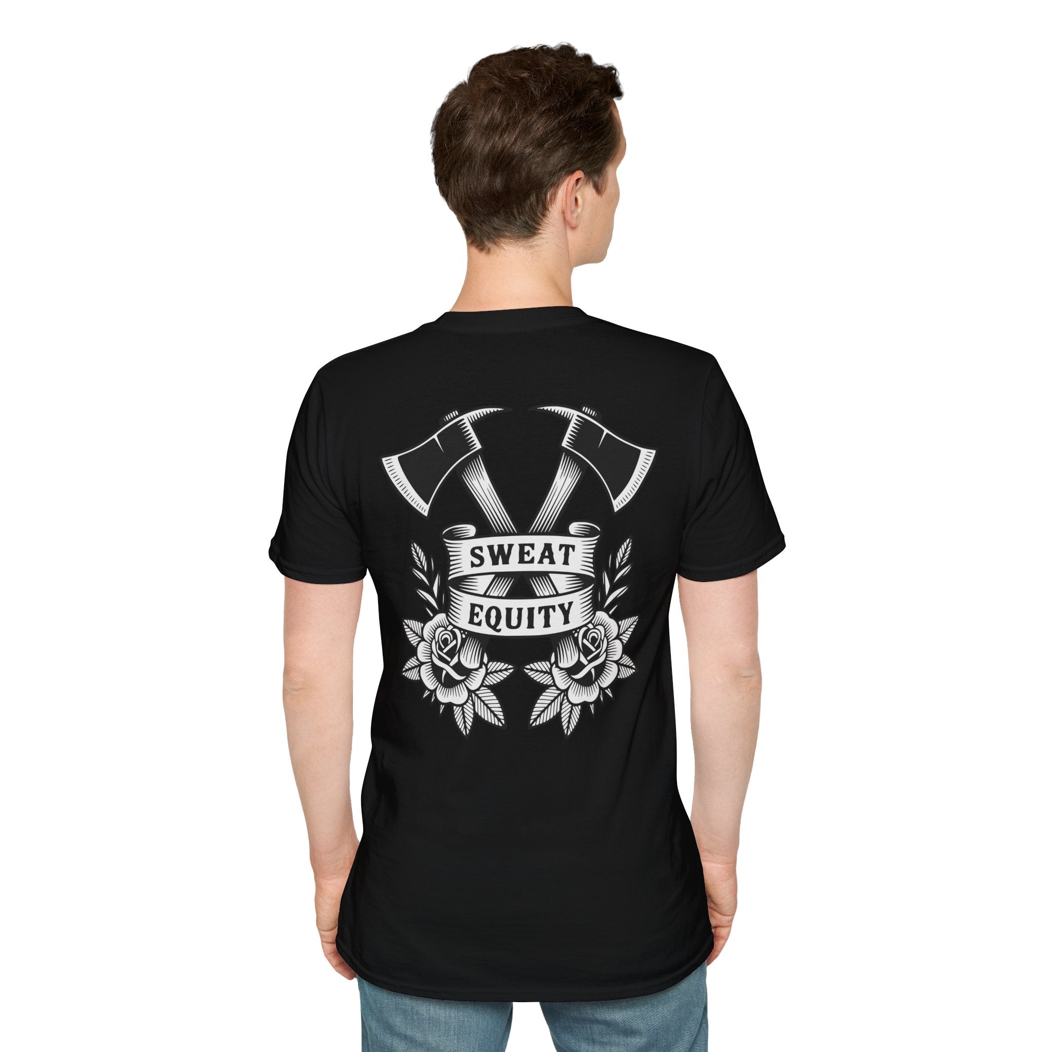 Sweat Equity Crossed Axes Graphic T-Shirt