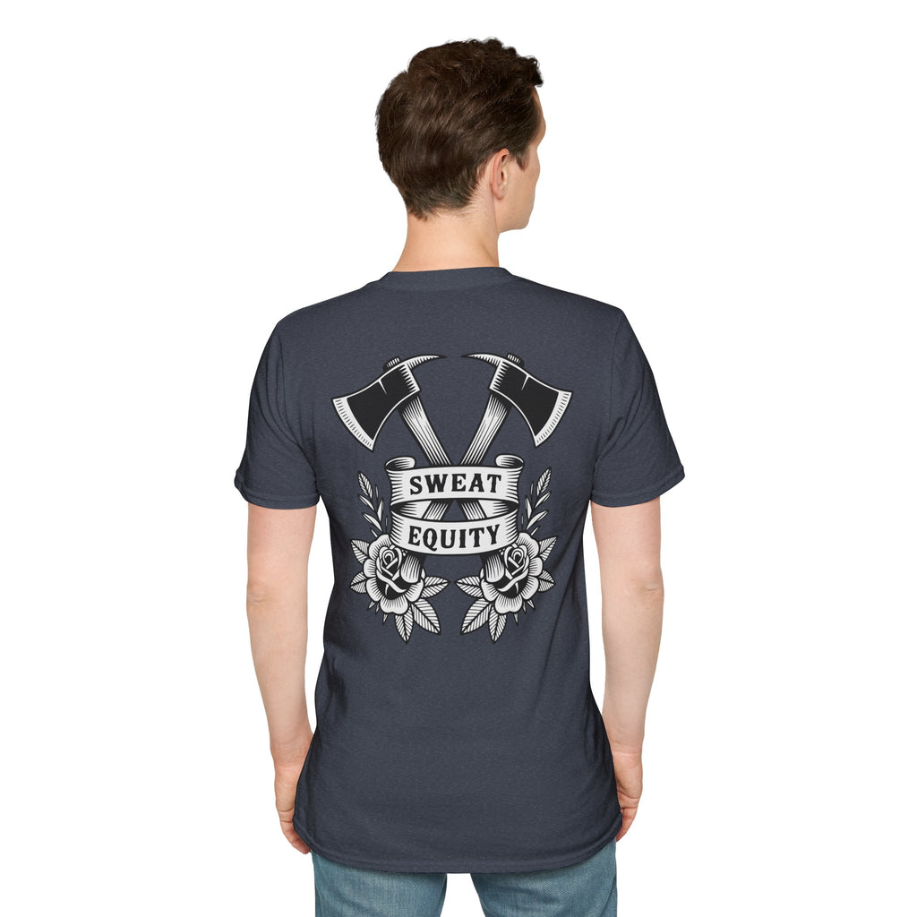 Sweat Equity Crossed Axes Graphic T-Shirt