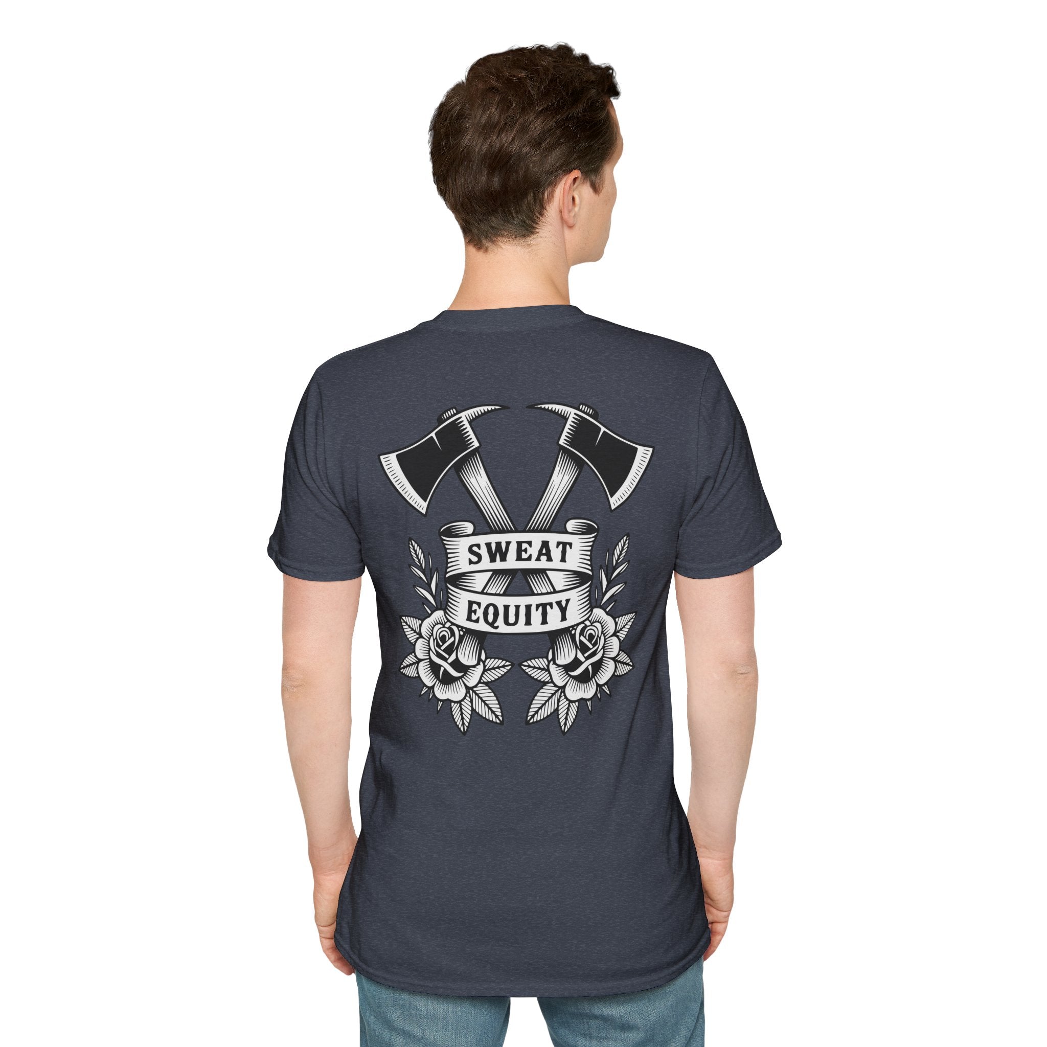 Sweat Equity Crossed Axes Graphic T-Shirt