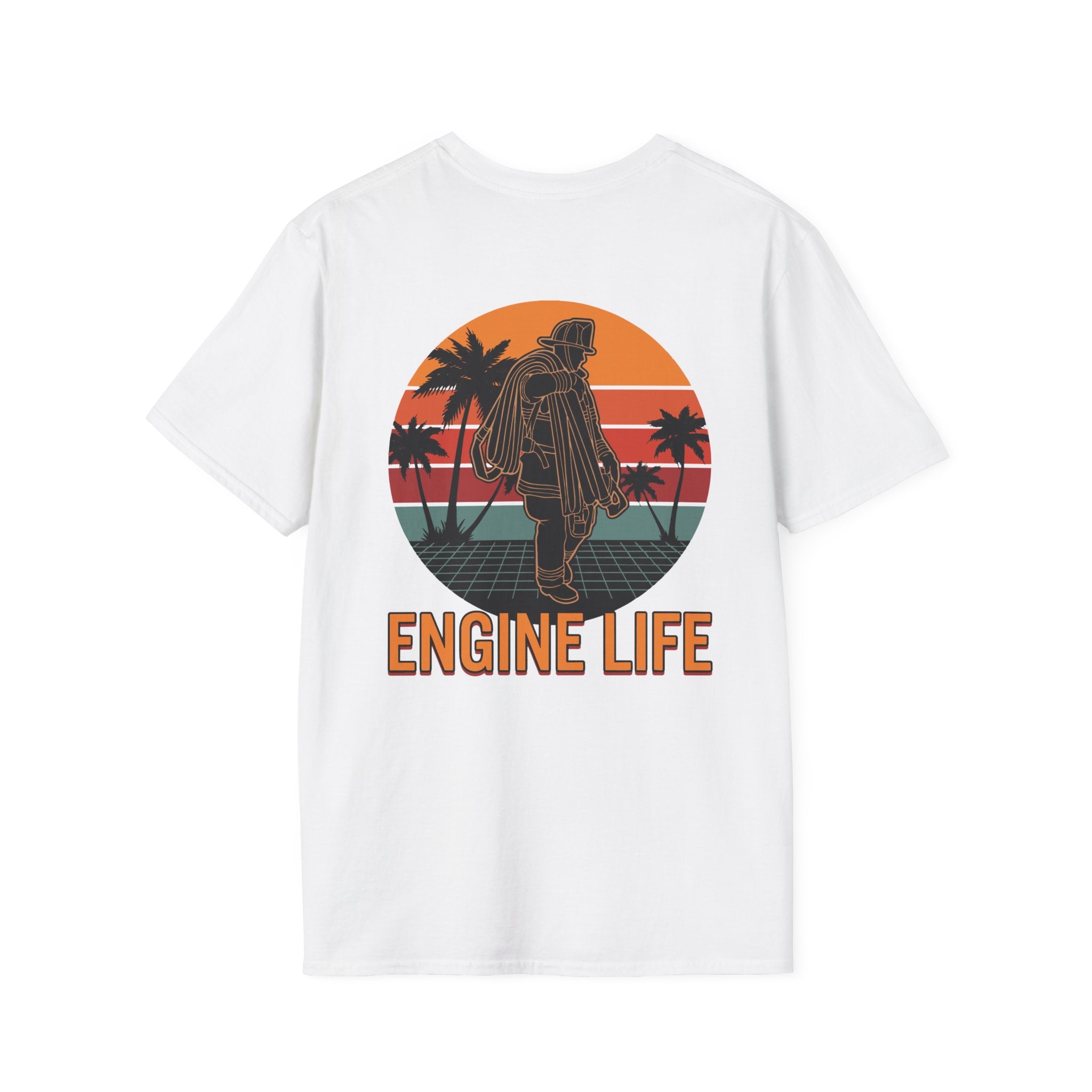 Engine Life Retro Graphic T-Shirt