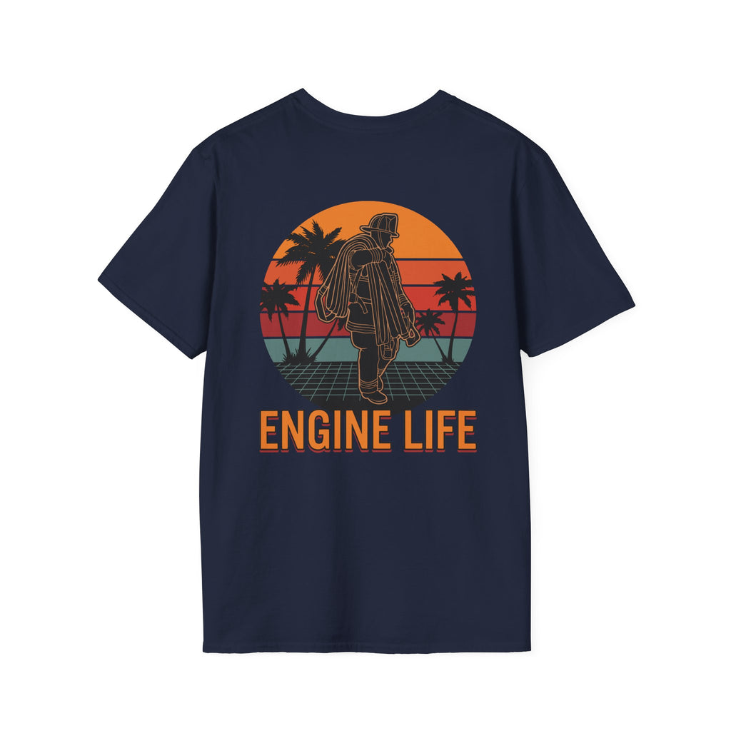 Engine Life Retro Graphic T-Shirt