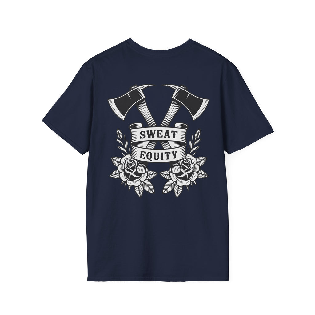 Sweat Equity Crossed Axes Graphic T-Shirt