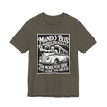 Mando Bus Rewards Tee — “The More You Ride, The Less You Sleep” Graphic T-Shirt