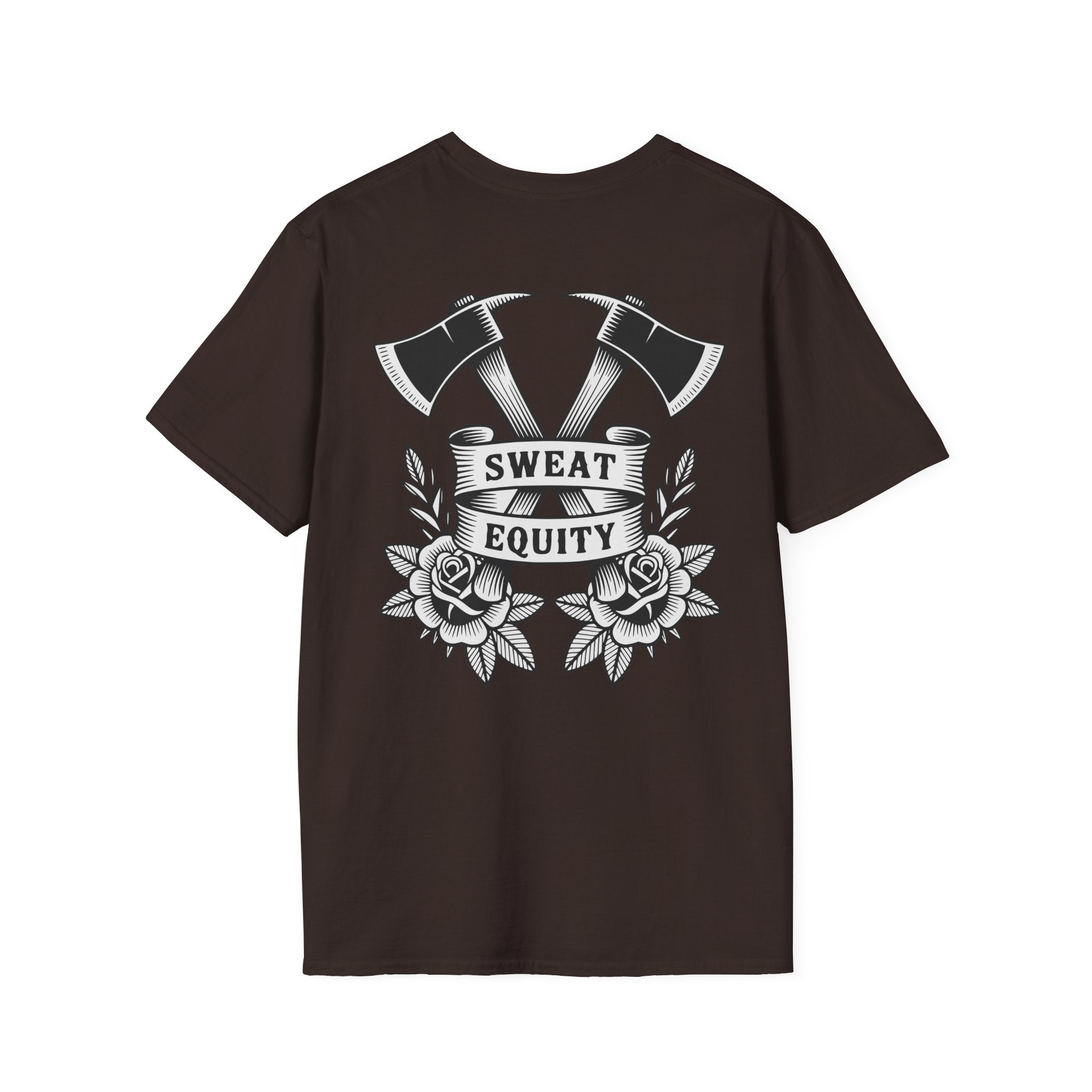 Sweat Equity Crossed Axes Graphic T-Shirt