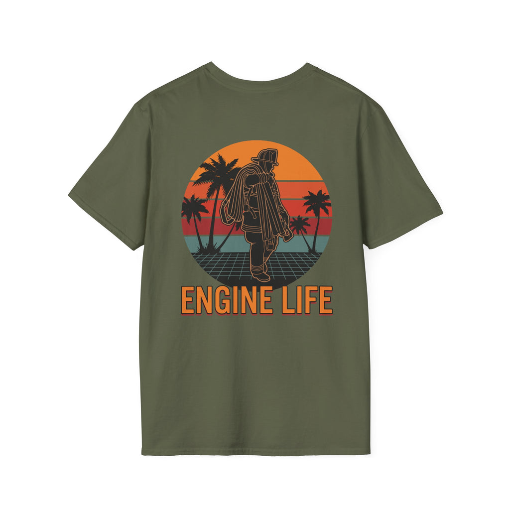 Engine Life Retro Graphic T-Shirt